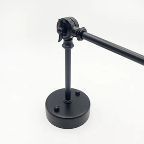 Brilagi - Lustră LED pe tijă IRONBEAM 1xE27/60W/230V neagră