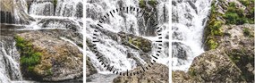 Tablou - Cascade (cu ceas) (90x30 cm)