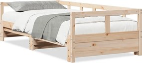 vidaXL Pat de zi fără saltea, 90x190 cm, lemn masiv de pin
