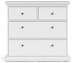 Comodă albă joasă 96x87 cm Paris – Tvilum