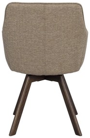 Set de scaune de sufragerie bej 2 buc. tapițat Alison – Rowico