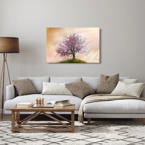 Tablou - Copacul înflorit în deal (90x60 cm)