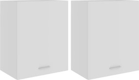 vidaXL Dulapuri suspendate “Lyon”, 2 buc., alb, 50x31x60 cm