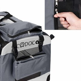Geantă transport pentru animale 70 x 52 x 52 cm Grey - L