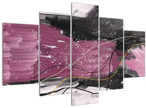 Tablou - Abstracție roz-roșu (150x105 cm)