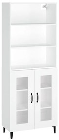 3115124 vidaXL Dulap înalt, alb, lemn prelucrat