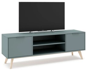 Comodă TV verde prăfuit 140x53x40 cm Pisco – Marckeric