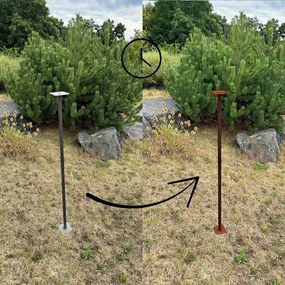 Suport pentru hrănitoare pentru păsări 120 cm, corten CORGARDEN 1042