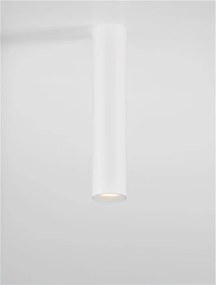 Spot aplicat LED design tehnic LUISA alb, H-20cm