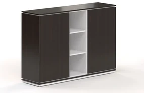 Dulap mediu Creator 162,8 x 44,5 x 115,5 cm, alb / wenge
