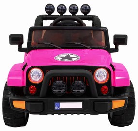 Masinuta Electrica cu acumulator pentru copii NOVOKIDS™ Full Time Jeep 4X4 PRO, Max 30 kg, 3-8 ani , Cu melodii si lumini,12V, 2 Viteze, 4 motoare,