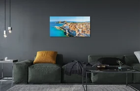 Tablouri acrilice Marea Grecia coasta de oraș