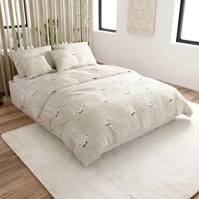 Lenjerie de pat din microfibra WHITE RABBIT, bej Dimensiune lenjerie de pat: 2 buc 70 x 90 cm | 200 x 220 cm