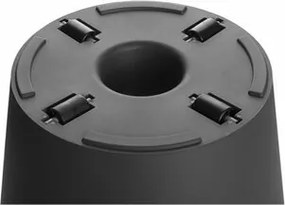 Jardinieră Gardenico Metro Twist 'n' Roll, antracit, 39 x 35,5 cm, 39 cm