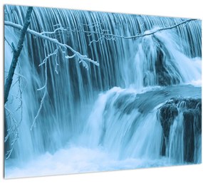 Tablou - cascadele închețate (70x50 cm), în 40 de alte dimensiuni noi