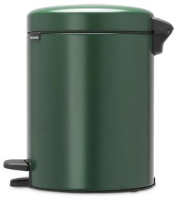 Cos de gunoi cu pedala Brabantia NewIcon 1003199, 5 L, Inchidere lina, Baza antiderapanta, Verde inchis