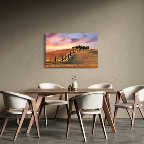 Tablou - Casa pe deal Toscana, Italia (90x60 cm)