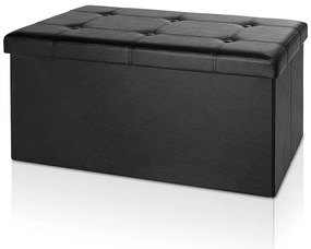 Deuba Cutie depozitare neagra - 80 x 40 x 40 cm