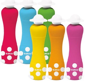 Set 6 culori pentru degete cu aplicator Djeco