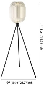 Lampadar Eglo 44104 BELGRAVE 1xE27/40W/230V