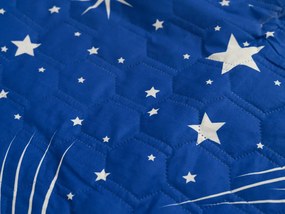 Cuvertura de pat cu model NIGHT SKY HEXAGON, albastru Dimensiune: 170 x 220 cm