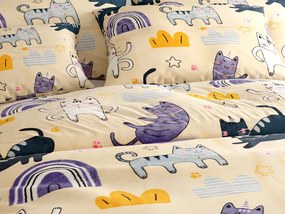 Lenjerie cocolino PURRSLEEP bej Dimensiune lenjerie de pat: 2 buc 70 x 90 cm | 200 x 220 cm