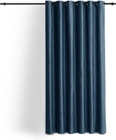 Draperie albastră dimout (semi-opacă) din catifea 200x300 cm Velto – Filumi