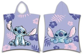 Disney Lilo și Stitch Purple poncho prosop de plajă 50x115 cm