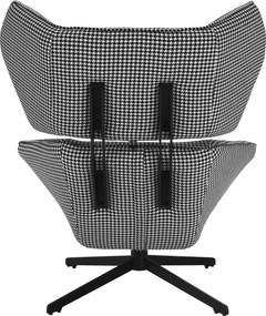Scaun pivotant de lux, cu model / negru, KAILAN