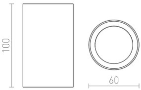 Spot GAYA 1xGU10/35W/230V RED-Design Rendl-R12668
