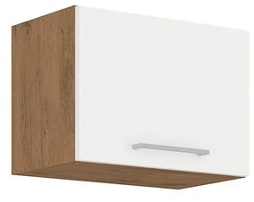 Dulap superior de bucătărie 50 GU-36 1F Woody (Stejar lancelot + Alb lucios). Promo -16%. 1070039