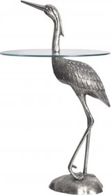 Masuta design unicat Reiher 90cm argintiu