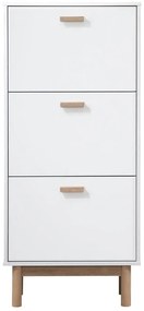 Pantofar alb cu deschidere înclinată Melanie – Støraa