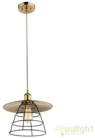 Pendul vintage design industrial style VIEJO diam. 30cm 15086H1 GL