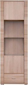 Vitrina GRAND tip 5, stejar sonoma, PAL laminat, 63x39x192 cm