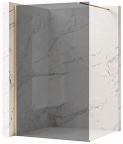 Paravan de dus Rea Flexi Grey / Brush Gold 90