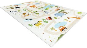 BAMBINO 1165 covor lavabil Grădină zoologică pentru copii anti-alunecare bej - SECUNDAR-COTATI PRODUSUL