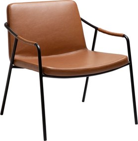 Fotoliu maro cu tapițerie din imitație de piele Boto – DAN-FORM Denmark