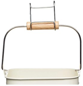 Cutie metalică pentru depozitare cârlige rufe Kitchen Craft Living Nostalgia, crem