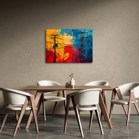 Tablou - Linii electrice abstracte (70x50 cm)