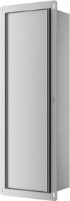 Raft incastrat pentru perie WC Balneo Wall Box L Tiles si hartie igienica deschidere stanga faiantabil 68 cm