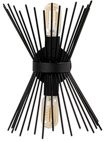 Aplica Elefant 892OPV1203, Metal, 23x16cm, Design elegant, Negru