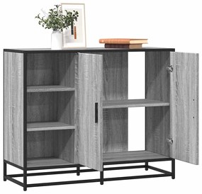 vidaXL Dulap, gri sonoma, 92x35x76 cm, lemn prelucrat