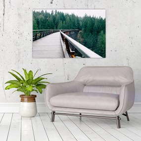 Tablou - Pod spre vârfurile copacilor (90x60 cm)