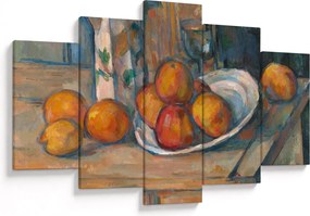 Tablou - Paul Cézanne, Still Life with Milk Jug and Fruit, reproducere (150x105 cm)