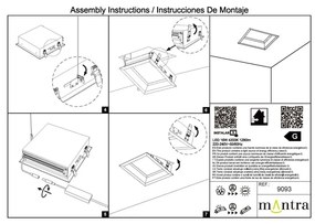Panou incastrabil LED efect vizual luminator cer albastru BLUE SKY 30x30cm