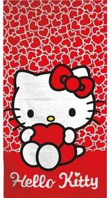 Hello Kitty Hearts prosop de baie, prosop de plajă 70*140cm (Uscare Rapidă)