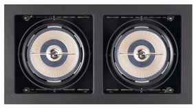 Spot directionabil, incastrabil, negru, dim.18,5x34,5cm, Matrix I H0049 MX