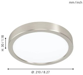 Eglo 99229 - Plafonieră LED FUEVA 5 LED/16,5W/230V