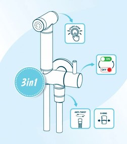 Deante robinet de bideu cu montaj incastrat finisaj negru